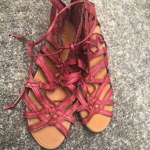 Red sandals
